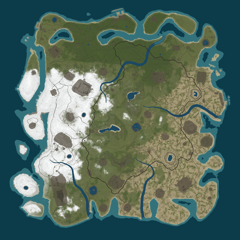 Procedural Map · 12345 · 4500