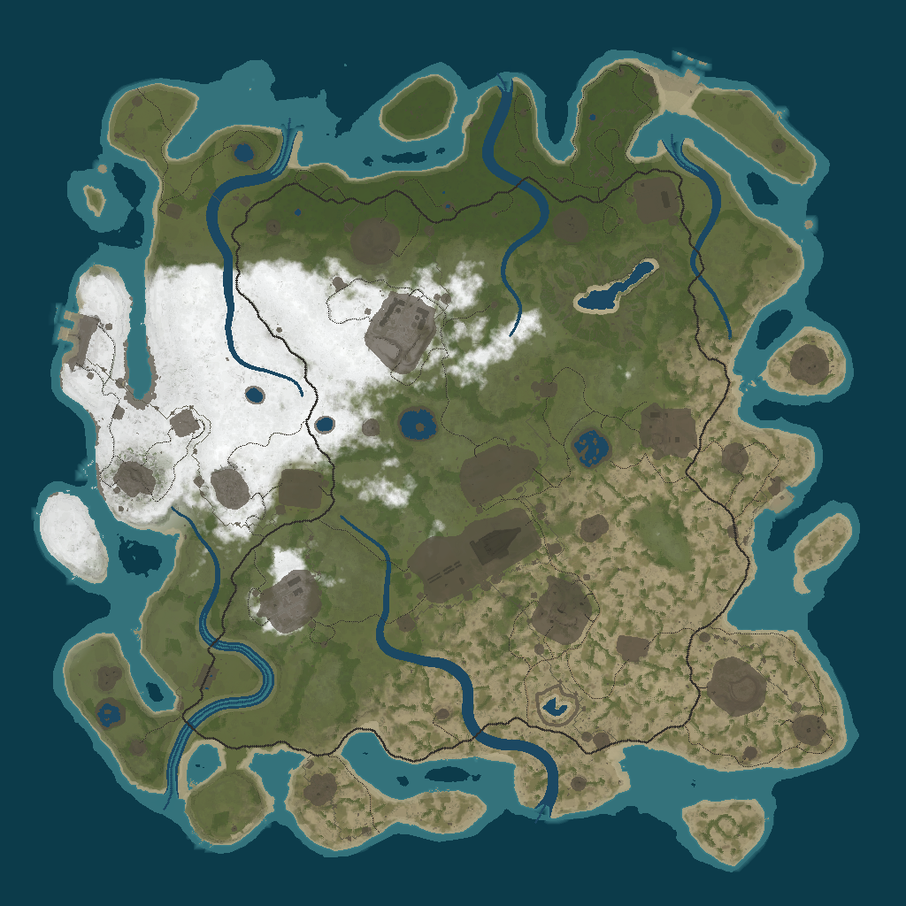 Procedural Map · 1234567 · 4096