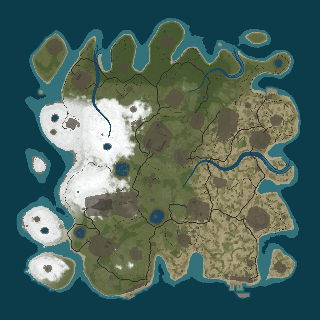 Procedural Map · 12345 · 3500