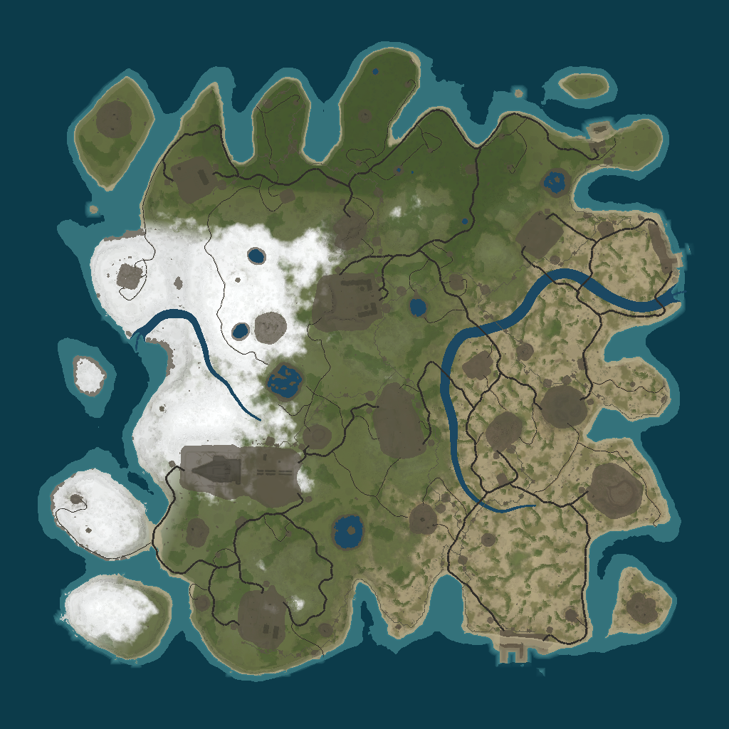 Procedural Map · 12345 · 3500