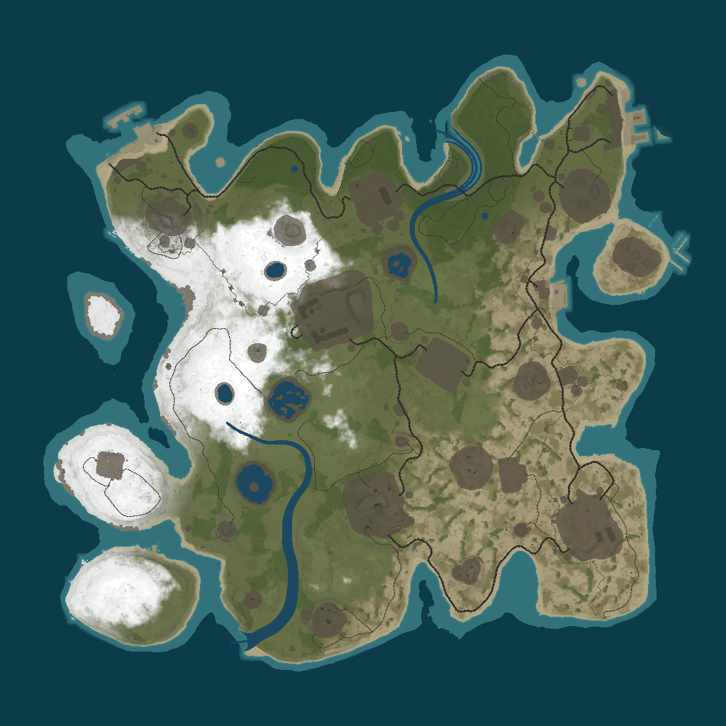 Procedural Map · 12345 · 3000