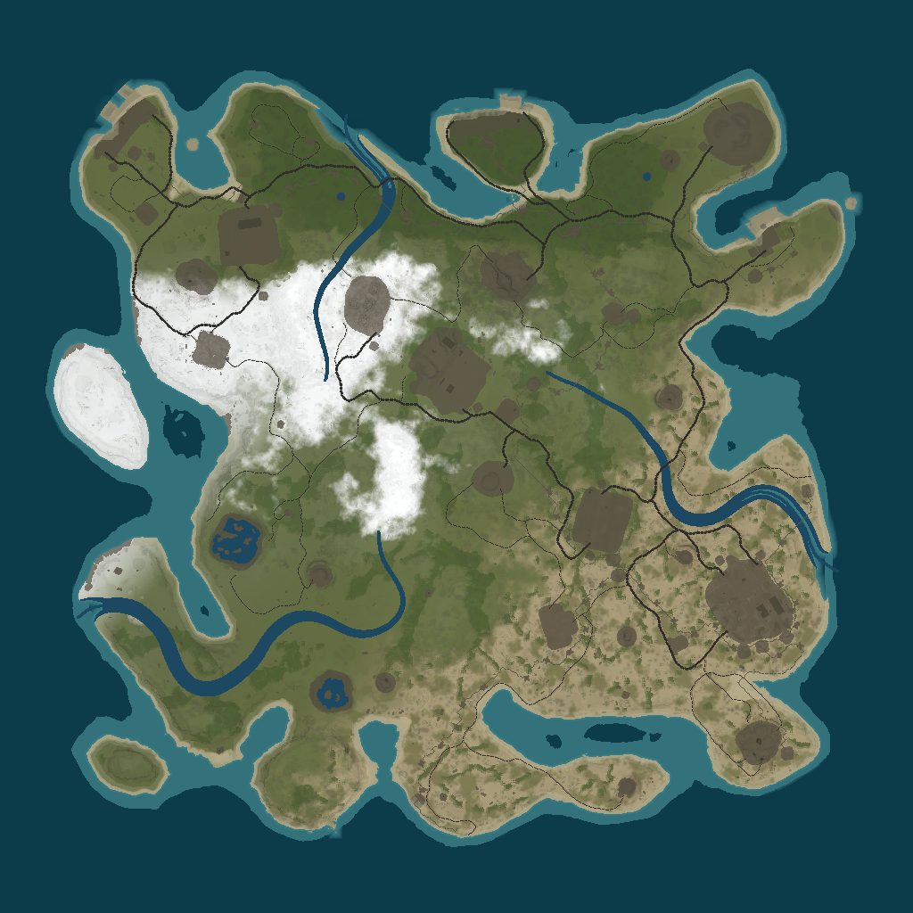 Procedural Map · 1234567 · 3000
