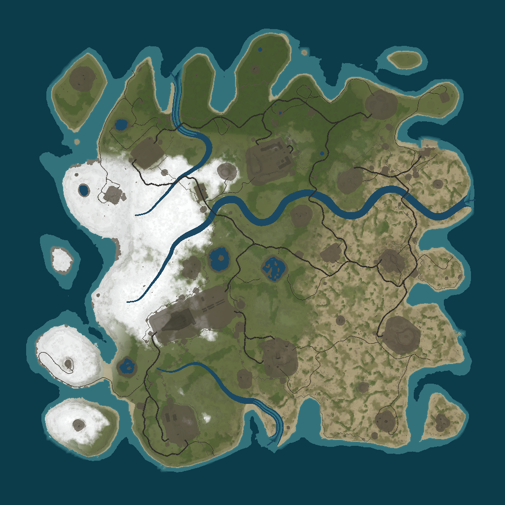 Procedural Map · 12345 · 3500