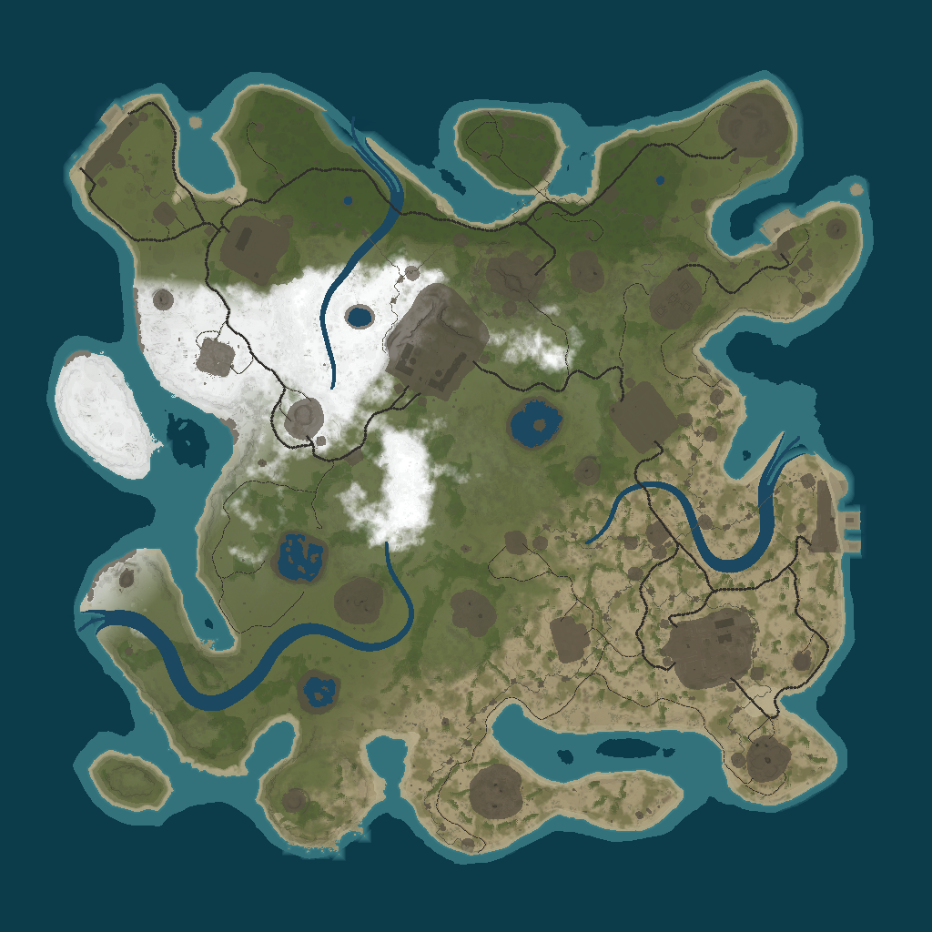 Procedural Map · 1234567 · 3000