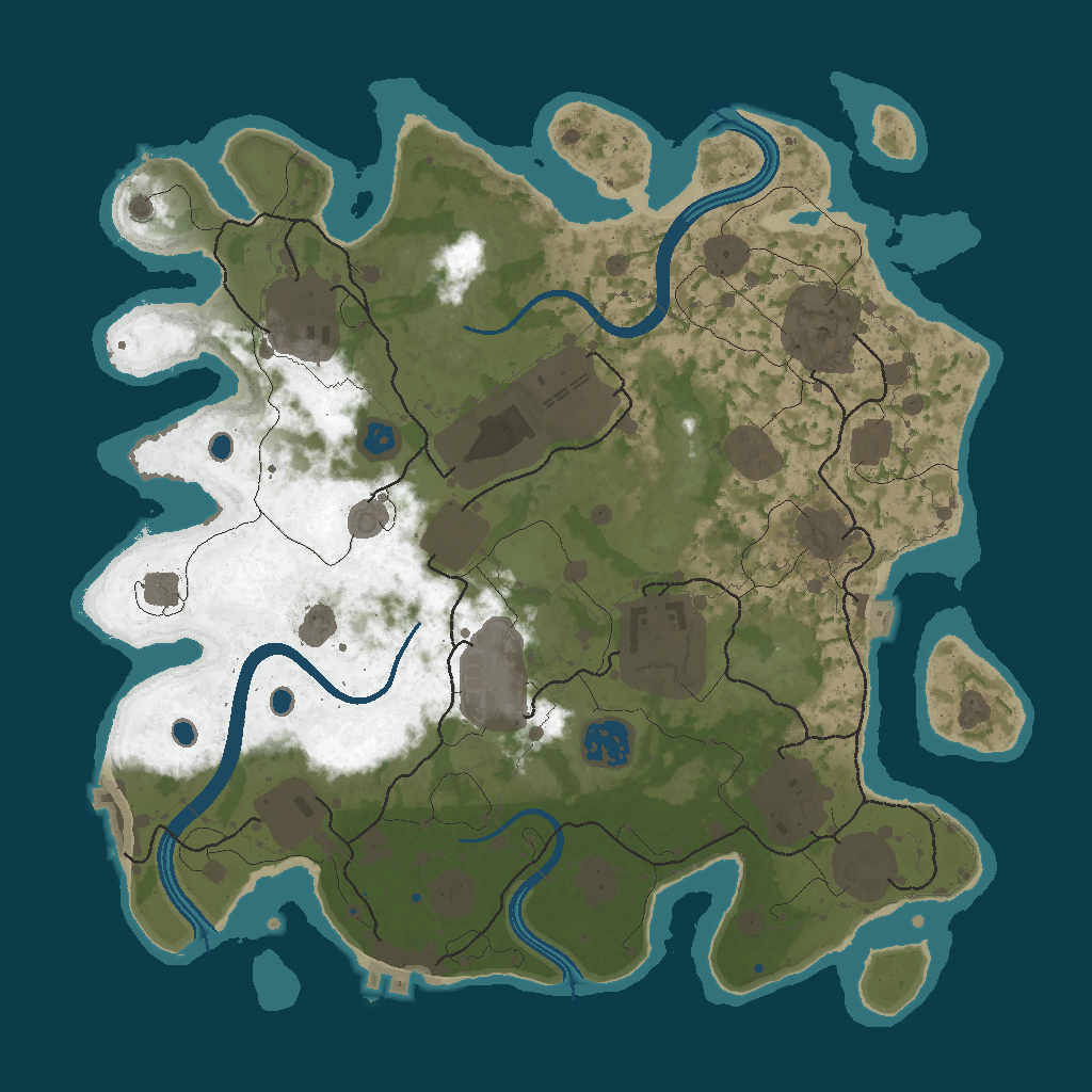Procedural Map · 123456 · 3500