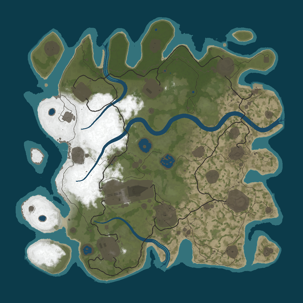 Procedural Map · 12345 · 3500