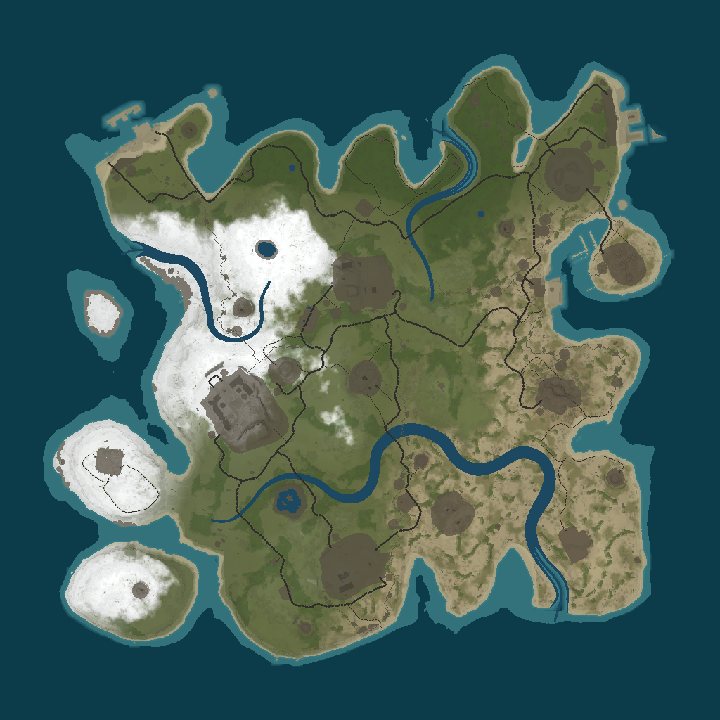 Procedural Map · 12345 · 3000